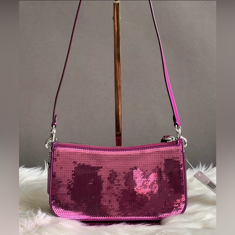 CM547 - Coach Penn Shoulder Bag with Sequins - Picture 10 of 13